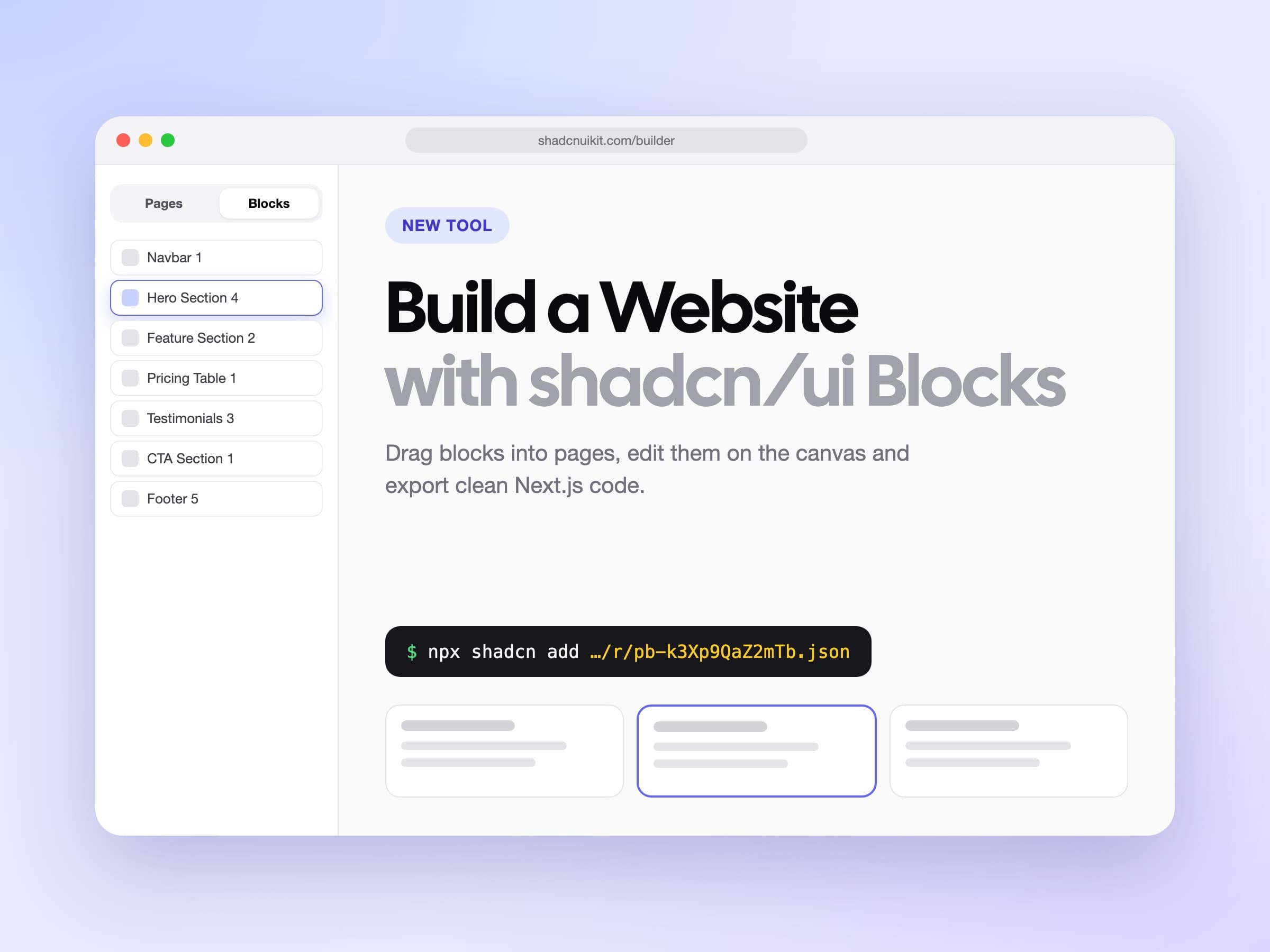 How to Build a Website with shadcn/ui Blocks