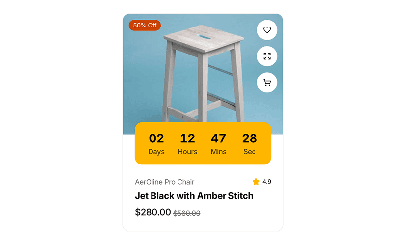 shadcn product card examples