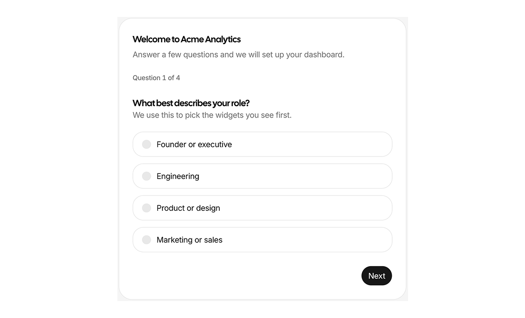 shadcn onboarding screens blocks