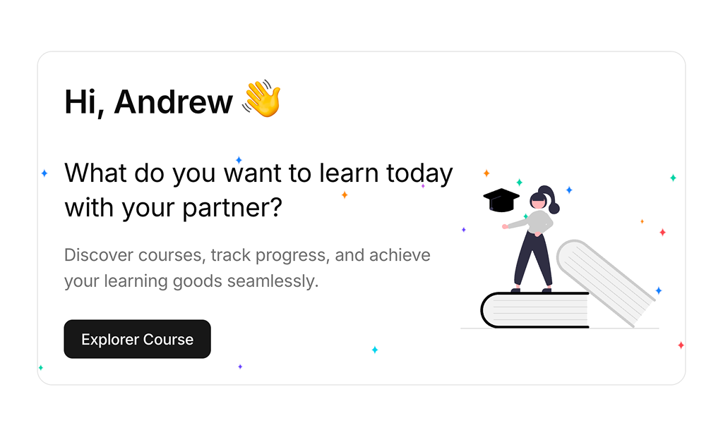 shadcn uiwelcome cards example