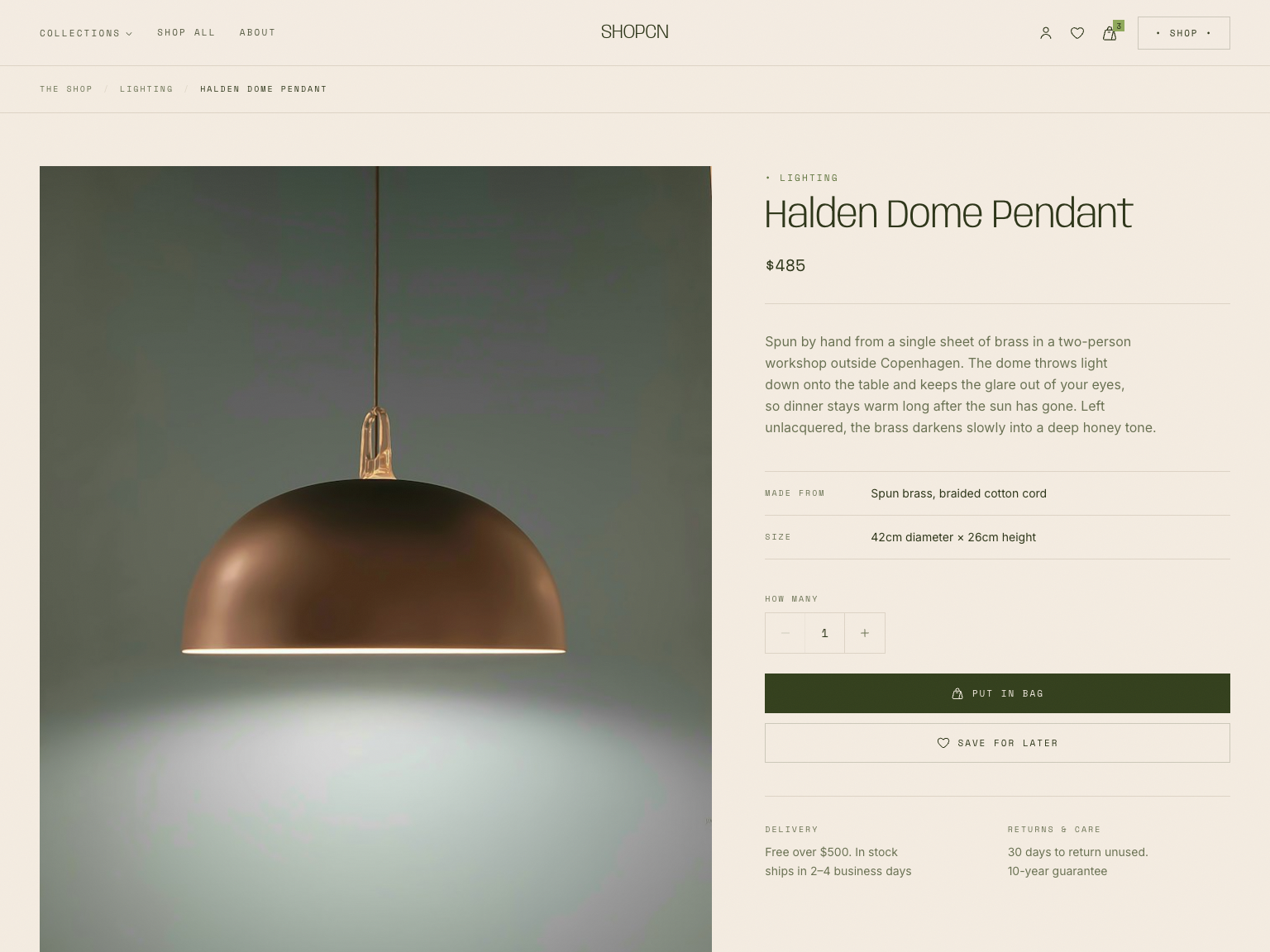 product details