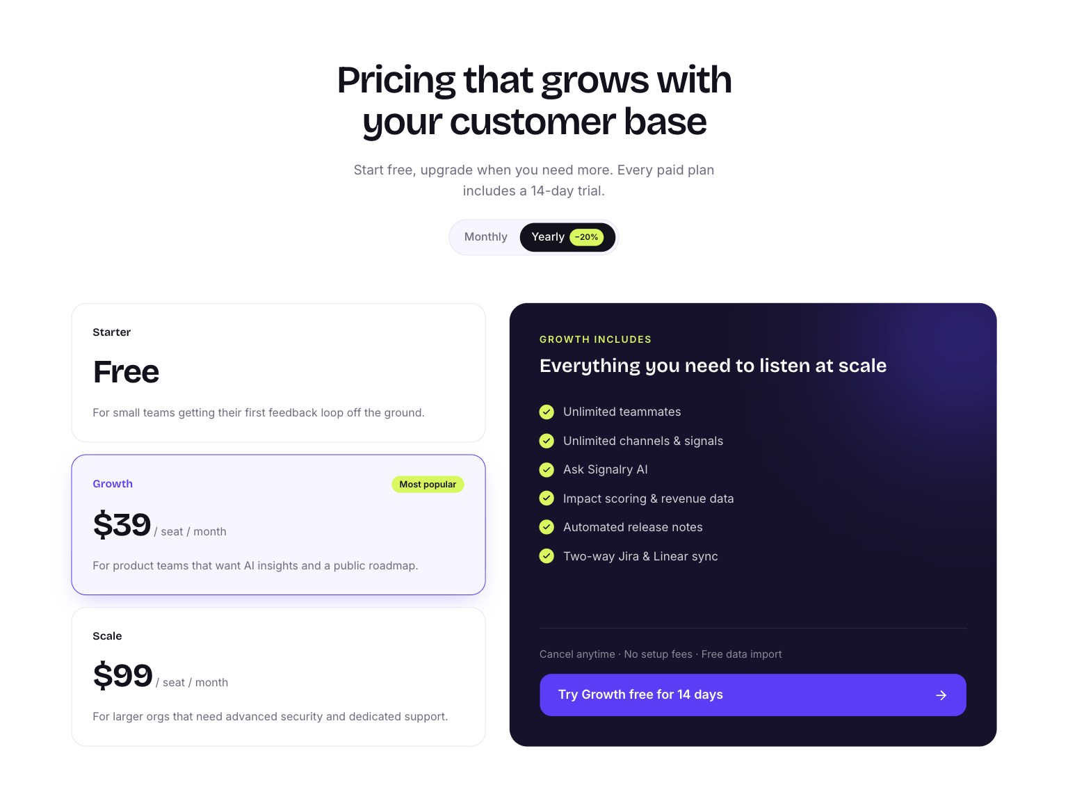 pricing